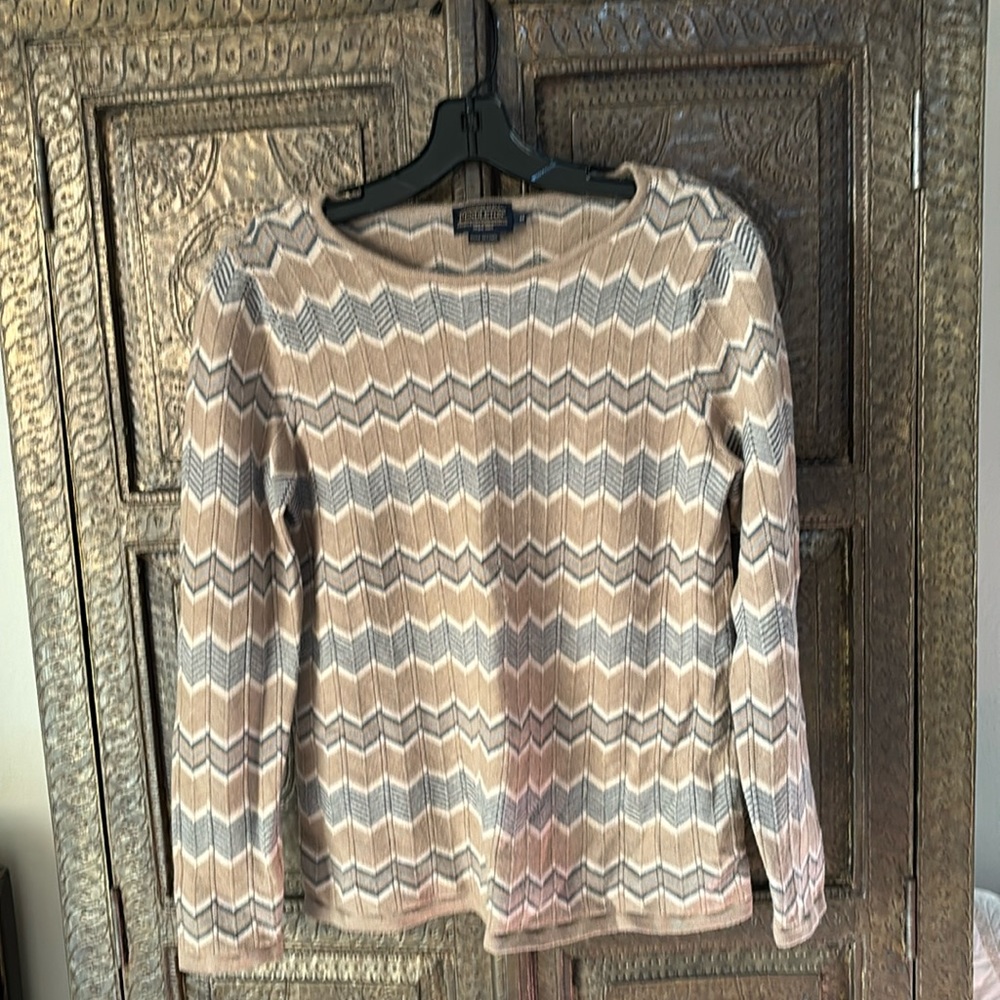 Pendleton Herringbone Wool Sweater - image 1